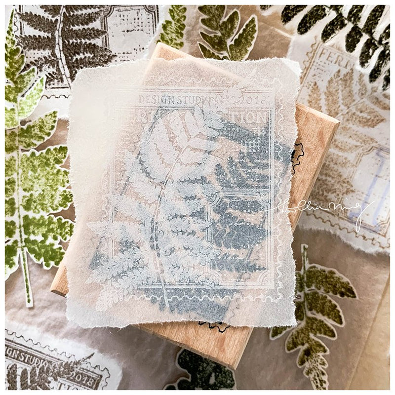 LCN Rubber Stamp Set - Fern Postage Stamp