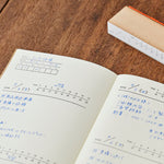 Mizushima Page Header Rubber Stamp - Schedule