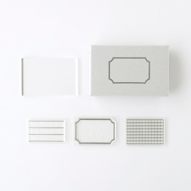 Mizushima JIZAI Clear Stamp Set - Labels