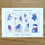 36 Sublo Funny Postman & His Goat Postage Stickers