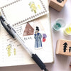 evakaku Rubber Stamp Set - Tree