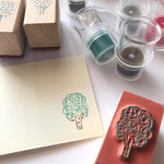 evakaku Rubber Stamp Set - Tree