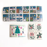 Vintage Christmas Theme Stamps - Christmas Flora