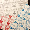 Cement Rubber Stamp - Handle With Care Series