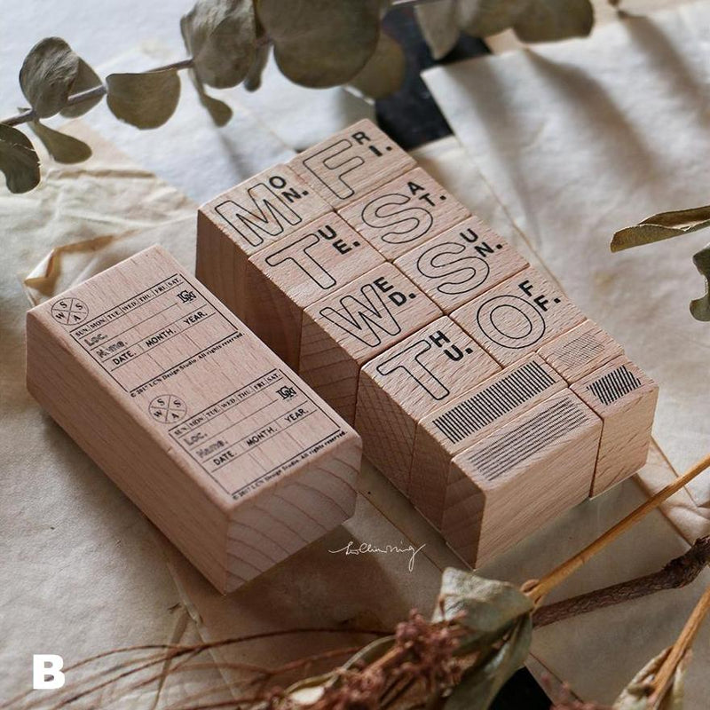LCN Daily Ticket Rubber Stamp Set
