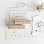 nyret Rubber Stamp - The About Series