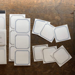Oeda Letterpress 3 Pattern Label Book【Red & Bronze・Blue & Black】