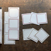 Oeda Letterpress 3 Pattern Label Book【Red & Bronze・Blue & Black】