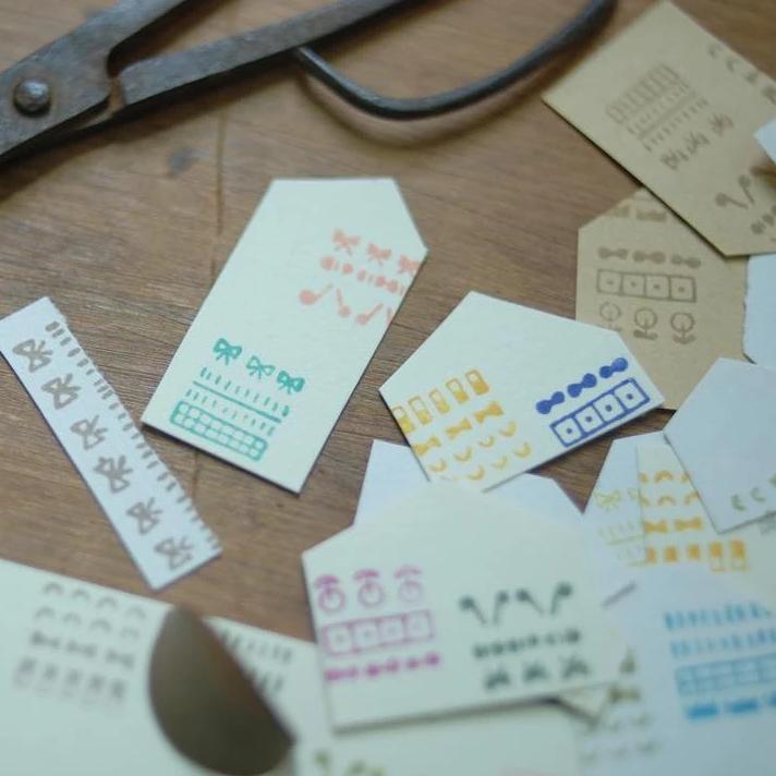 evakaku Rubber Stamp Set - Simple Dots & Lines