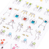 MD Ojisan Emoticon Stickers (2211)