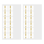 Midori Chiratto Index Labels - Number Gold