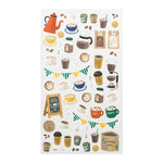 MD Washi Sticker Marché - Coffee