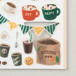 MD Washi Sticker Marché - Coffee