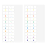 Midori Chiratto Index Labels - Number Colour