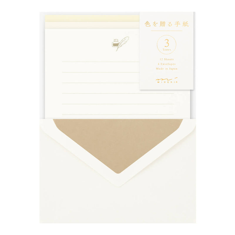 MD 3-Tones Letter Set - White