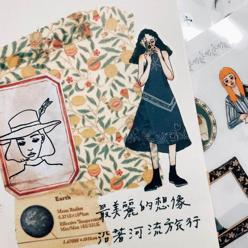 LDV Print-on Stickers: literature and art girl