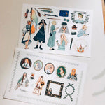 LDV Print-on Stickers: literature and art girl