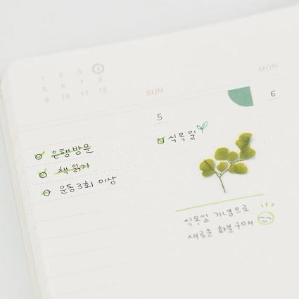 Press Flower Stickers Adiantum