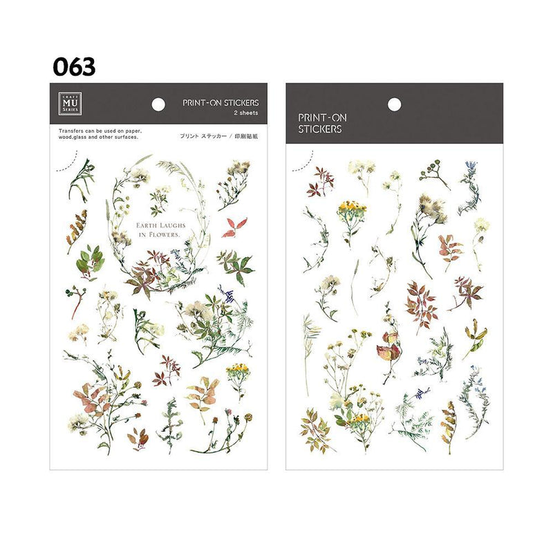 MU Print-On Sticker - Botanical Series IV