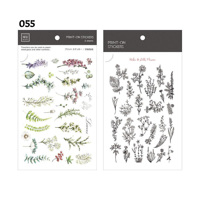 MU Print-On Sticker - Botanical Series IV