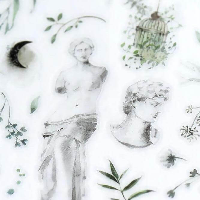 MU Print-On Sticker - Watercolour Illustration Series III