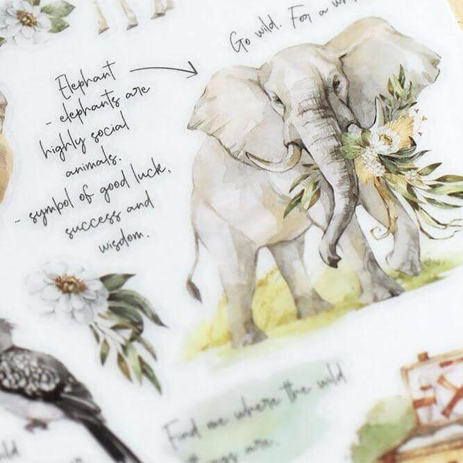 MU Print-On Sticker - Watercolour Illustration Series III