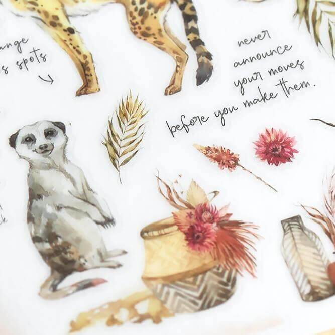 MU Print-On Sticker - Watercolour Illustration Series III