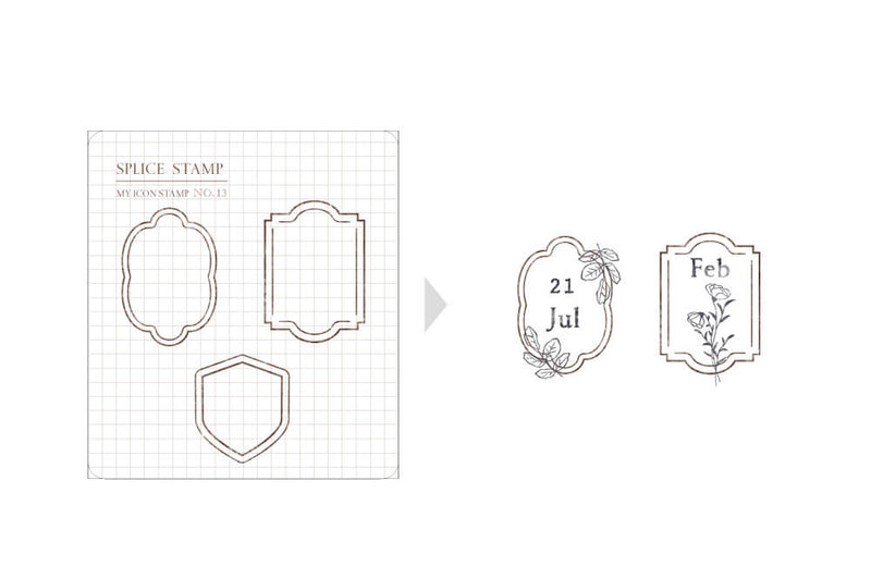 MU My Icon Clear Stamp Set - No. 13 (Vintage Border)