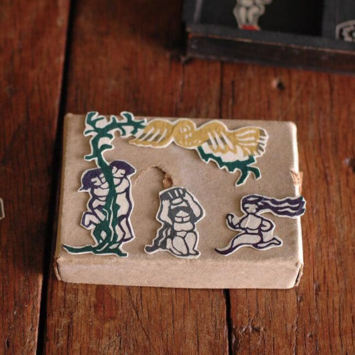 Classiky x Mihoko Seki Stencil Dyeing Paper Seals - Doll
