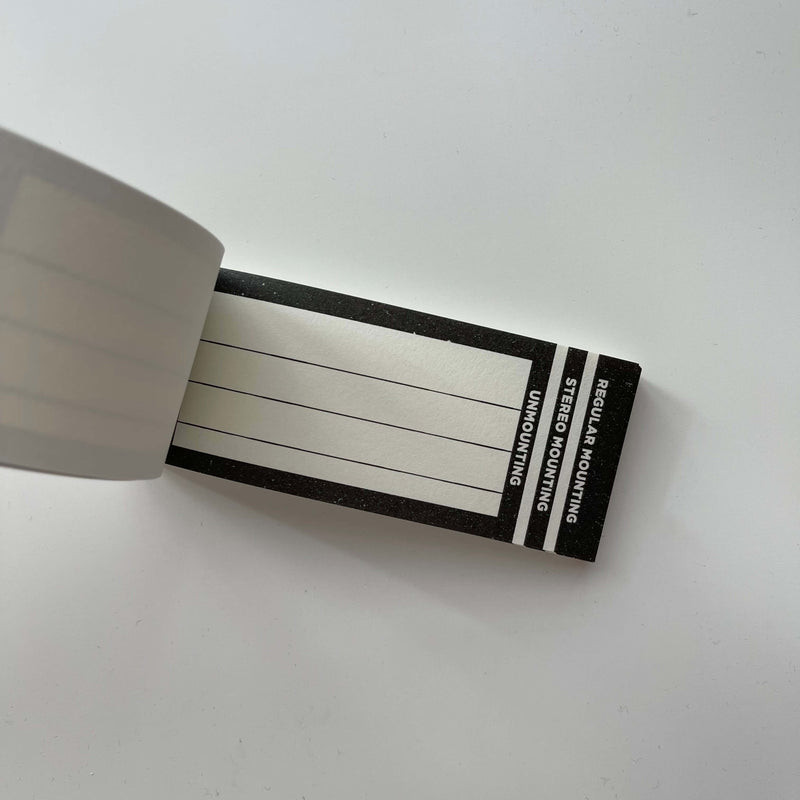 35mm Film Processing Memo Pad