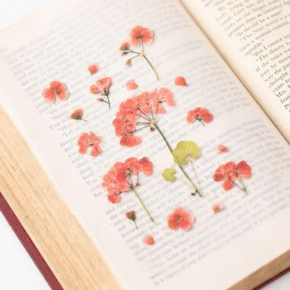 Press Flower Stickers Geranium