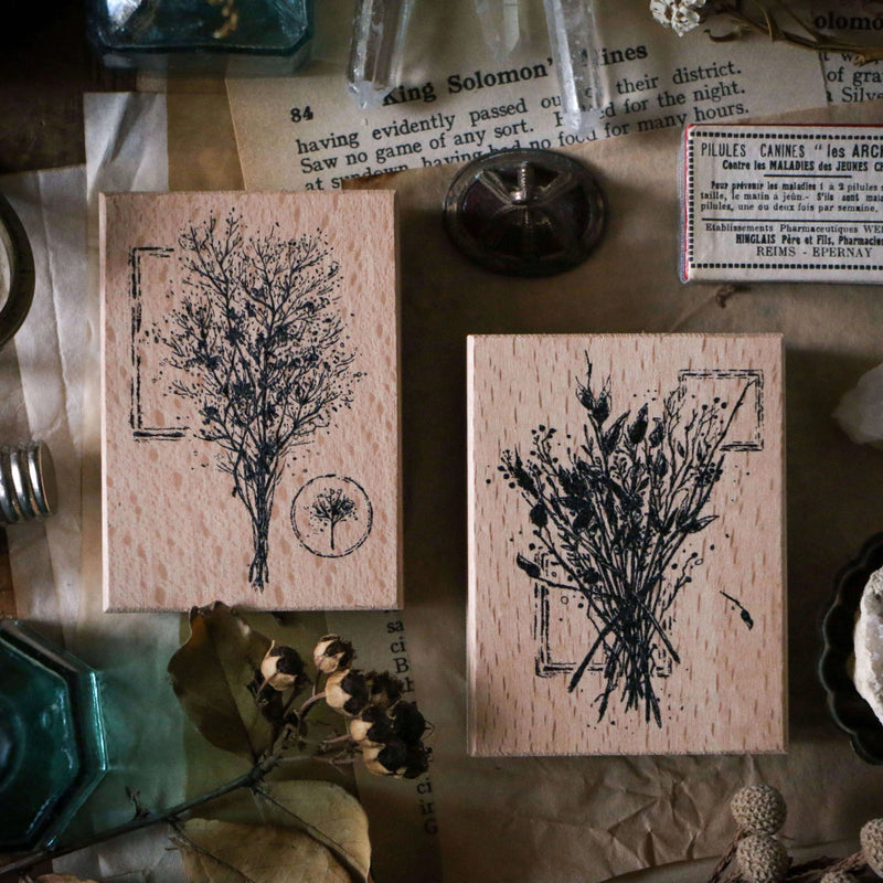 LCN Rubber Stamp Set - Dried Flowers