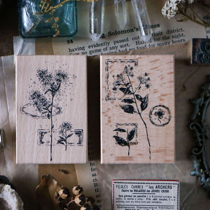 LCN Rubber Stamp Set - Dried Flowers