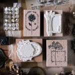 LCN Rubber Stamp Set - Dried Flowers
