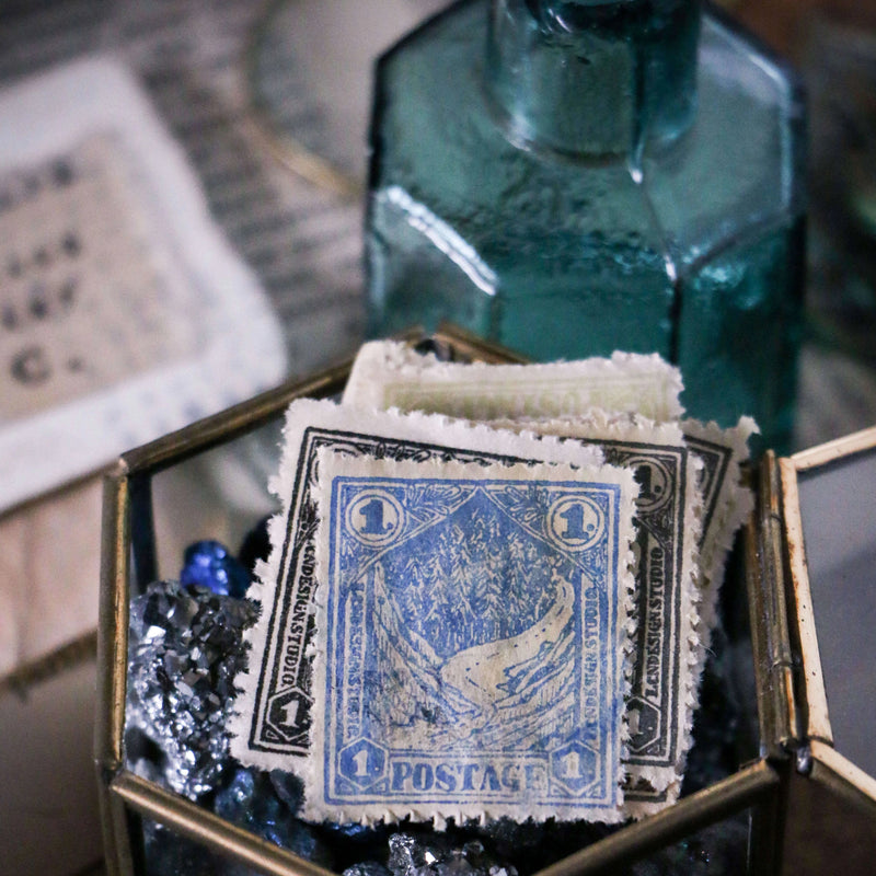 LCN Rubber Stamp Set - Landscape Postage Stamp