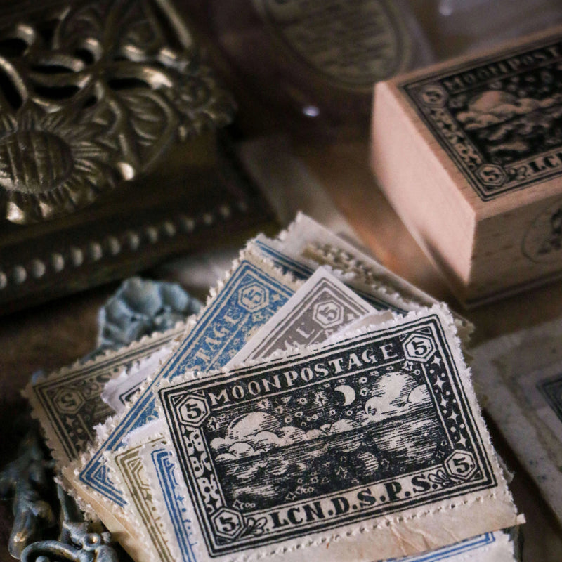 LCN Rubber Stamp Set - Landscape Postage Stamp