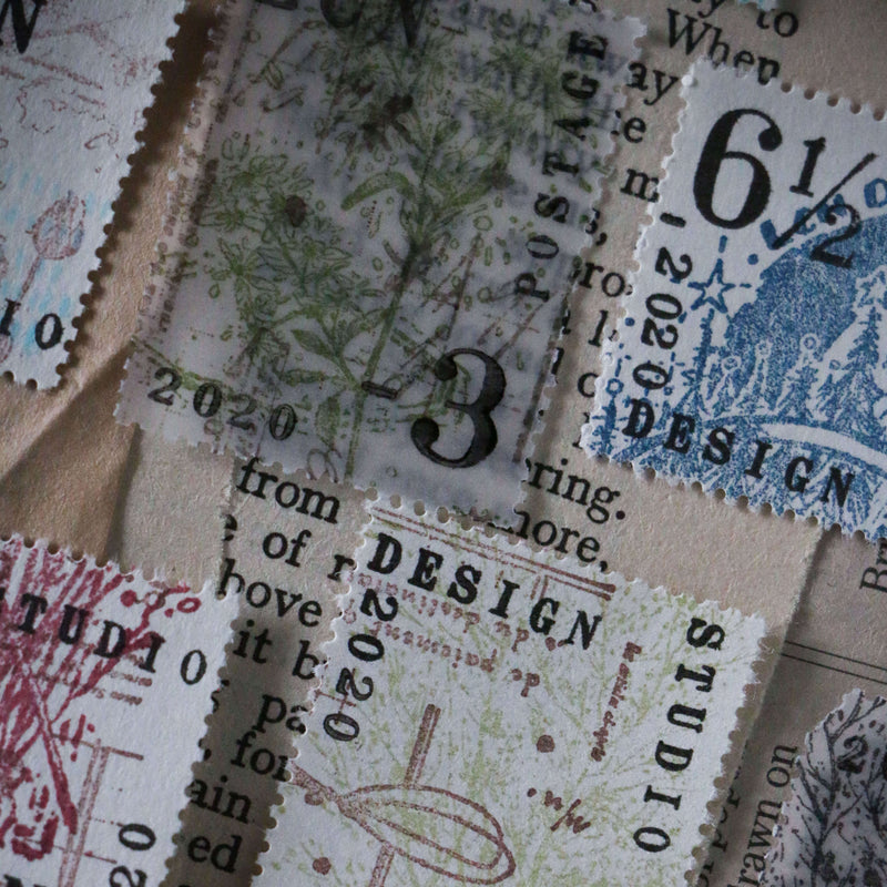 LCN Rubber Stamp Set - Dried Flowers