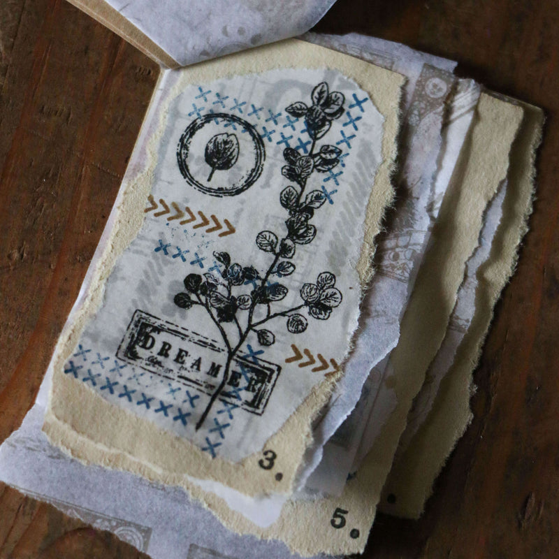 LCN Rubber Stamp Set - Dried Flowers