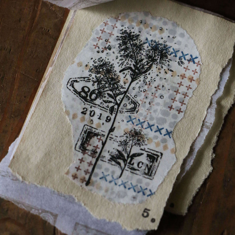 LCN Rubber Stamp Set - Dried Flowers