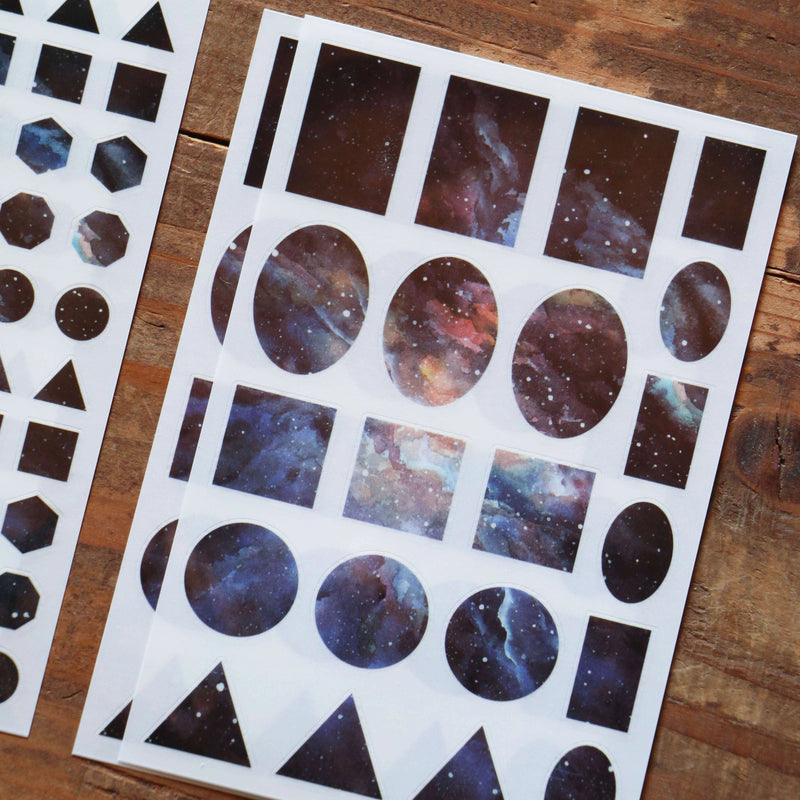 LCN Print-On Stickers - Cosmos / Moon Phases / Stardust