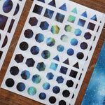 LCN Print-On Stickers - Cosmos / Moon Phases / Stardust