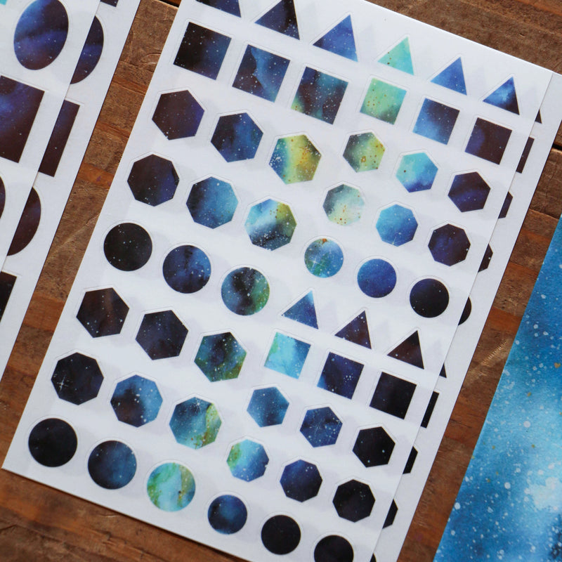 LCN Print-On Stickers - Cosmos / Moon Phases / Stardust