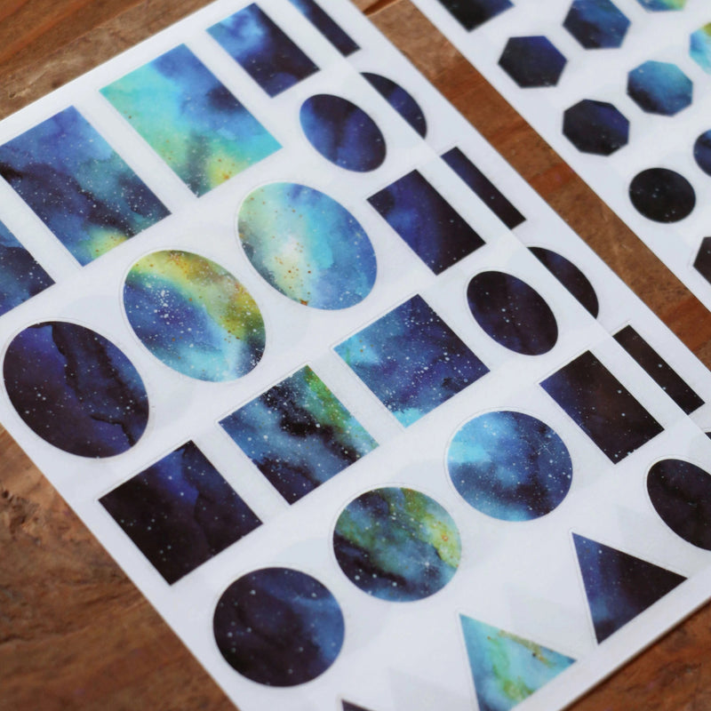 LCN Print-On Stickers - Cosmos / Moon Phases / Stardust