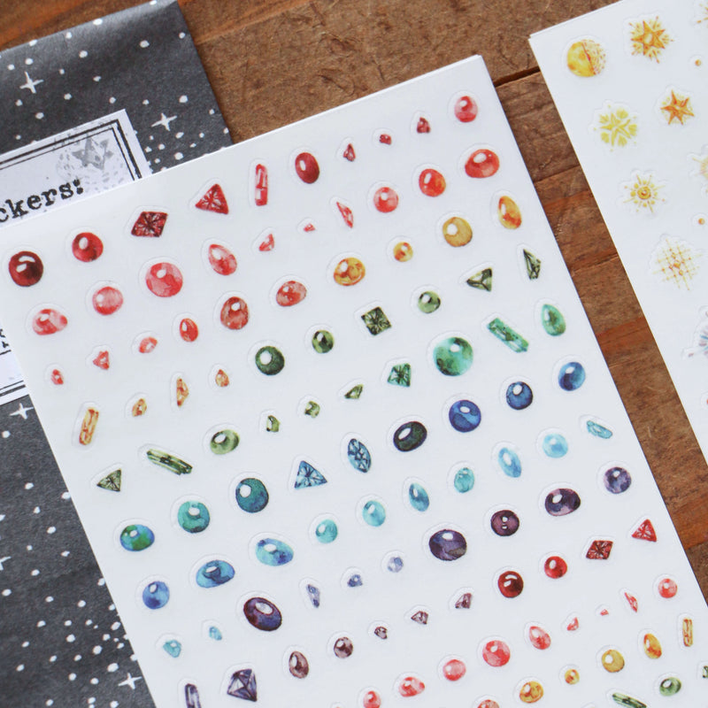 LCN Print-On Stickers - Cosmos / Moon Phases / Stardust