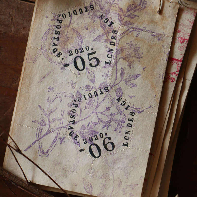 LCN Rubber Stamp Set - Dried Flowers