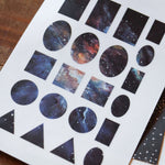 LCN Print-On Stickers - Cosmos / Moon Phases / Stardust