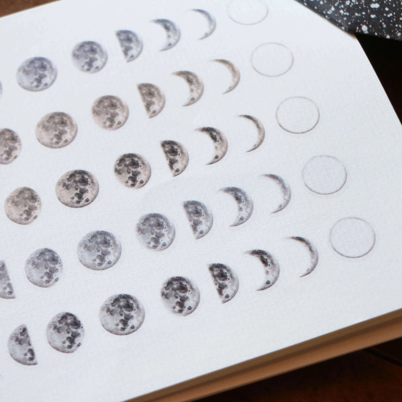 LCN Print-On Stickers - Cosmos / Moon Phases / Stardust