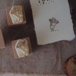 bighands handmade Rubber Stamp - Let's go! With mushroom or dog?