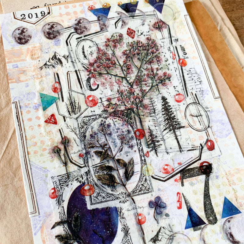 LCN Print-On Stickers - Cosmos / Moon Phases / Stardust
