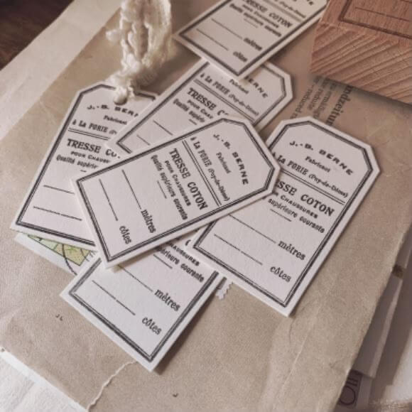 A Vintage Tag Rubber Stamp
